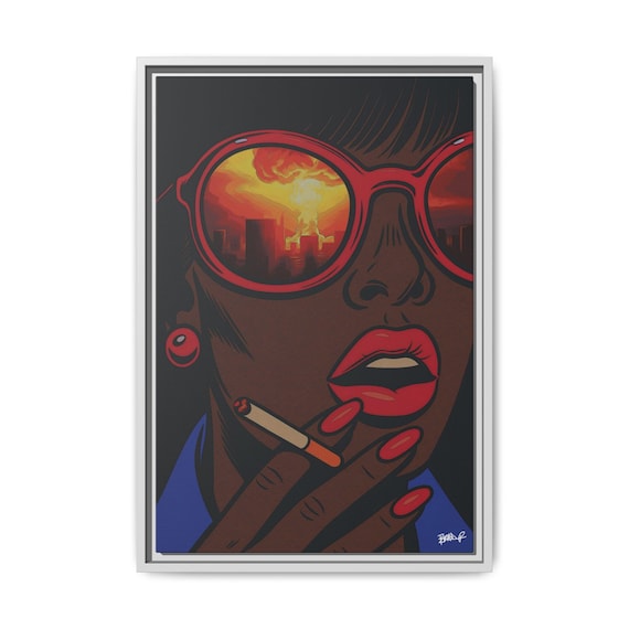 The Last Thing She Saw (Colloquially known as "Oh Shit!") - Digital Art on Matte Canvas