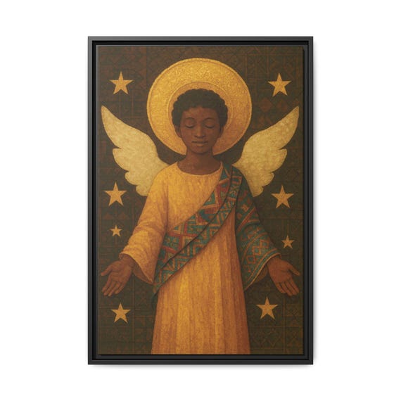 Golden Grace - Digital Art on Matte Canvas