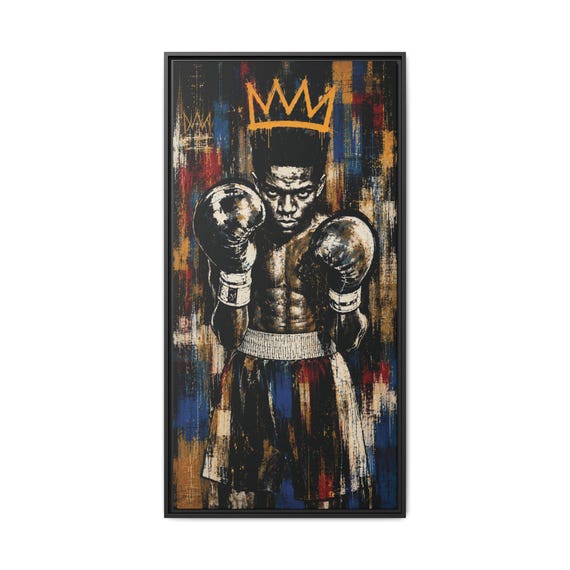 The Greatest Basquiat Canvas, Framed Matte Wall Art