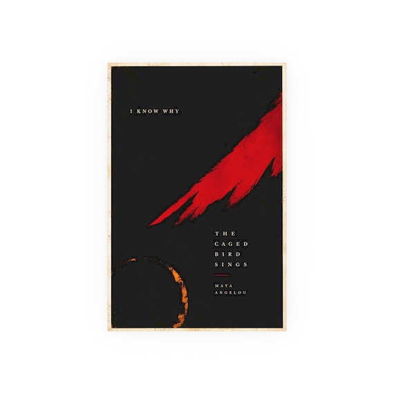 Maya Angelou Conceptual Literary Art Poster Satin & Archival Matte Posters | Black Literary Art