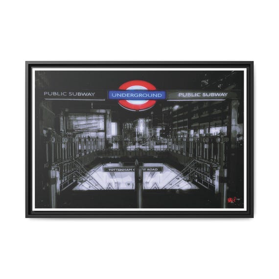 Underground, London, 2026 - Digital Photographic Art on Matte Canvas