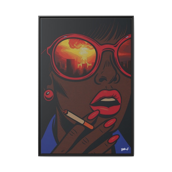 The Last Thing She Saw (Colloquially known as "Oh Shit!") - Digital Art on Matte Canvas