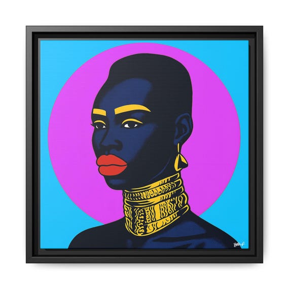 La Nubia - Digital Art on Matte Canvas