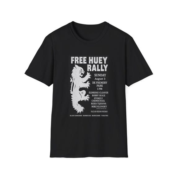 Free Huey Rally VIntage T-Shirt | Social Justice Tee