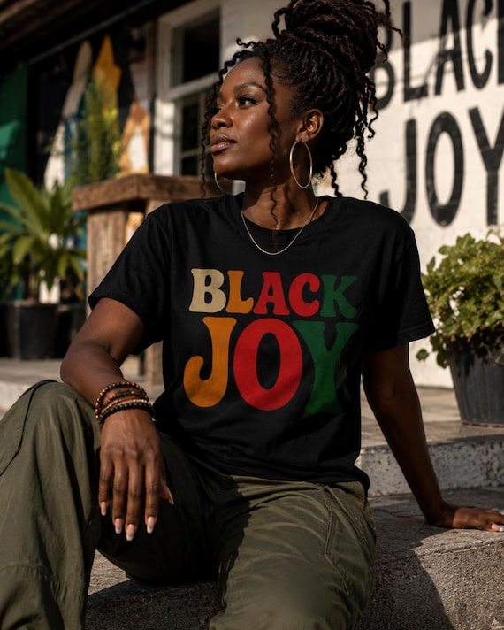 Black Joy T-Shirt | Black Pride, Afrocentric Typography