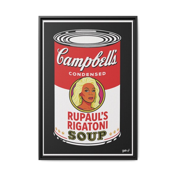 Rupaul's Rigatoni Soup - Digital Art on Matte Canvas
