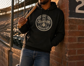 1948 Negro Baseball Leagues Cup Kordelzug Hoodie | Baseball Tribute an Negro Leagues