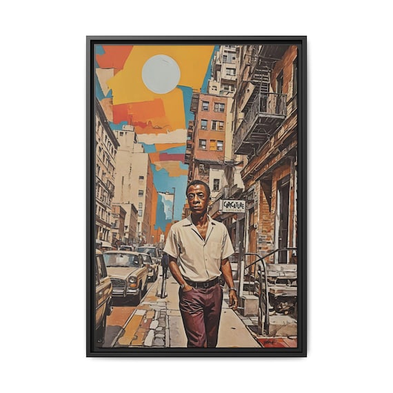 James Baldwin, Harlem Sun - Digital Art on Matte Canvas