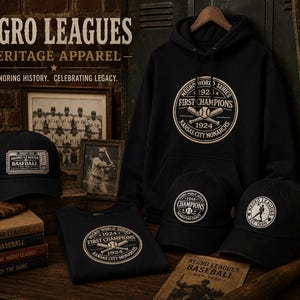 1924 First Champs - Kansas City Monarchs Cap | Gestickte Logo-Mütze Bild 6