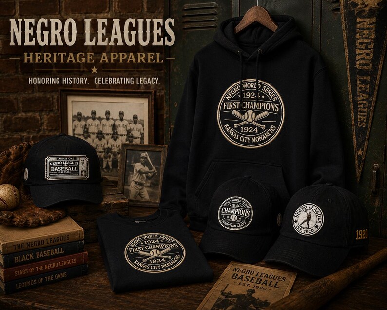1924 First Champs - Kansas City Monarchs Cap | Gestickte Logo-Mütze Bild 6