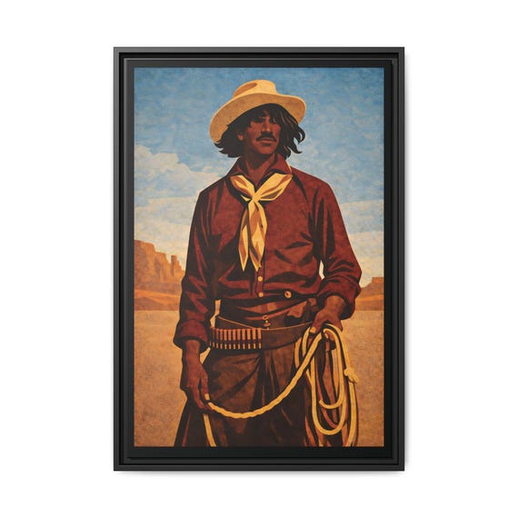 Nat Love (Riders Against the Horizon) - Digital Art on Matte Canvas