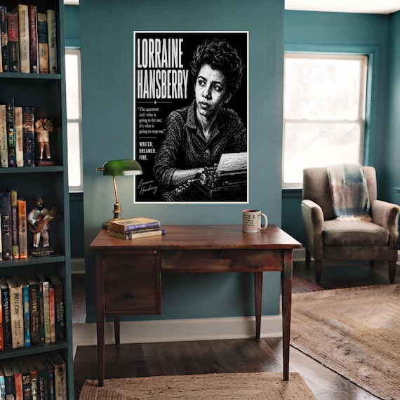 Lorraine Hansberry  Poster Satin & Archival Matte Posters | Literary Art