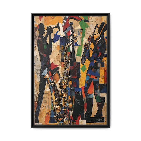 Ode to Jazz - Digital Art on Matte Canvas