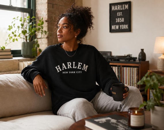 Harlem New York City Crewneck | NYC Streets Sweatshirt