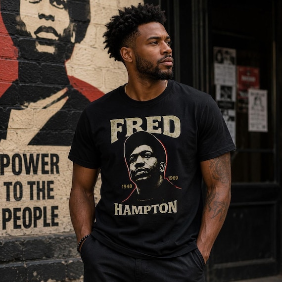 Fred Hampton Portrait T-Shirt | Political Icon Tee