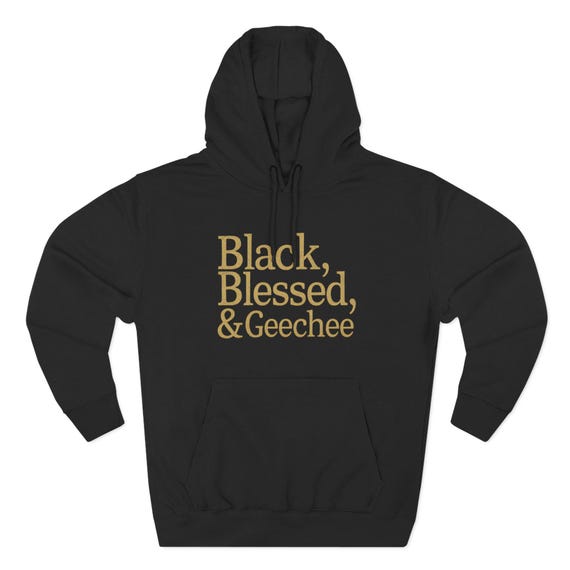 Black Blessed Geechee Hoodie – Unisex Pullover