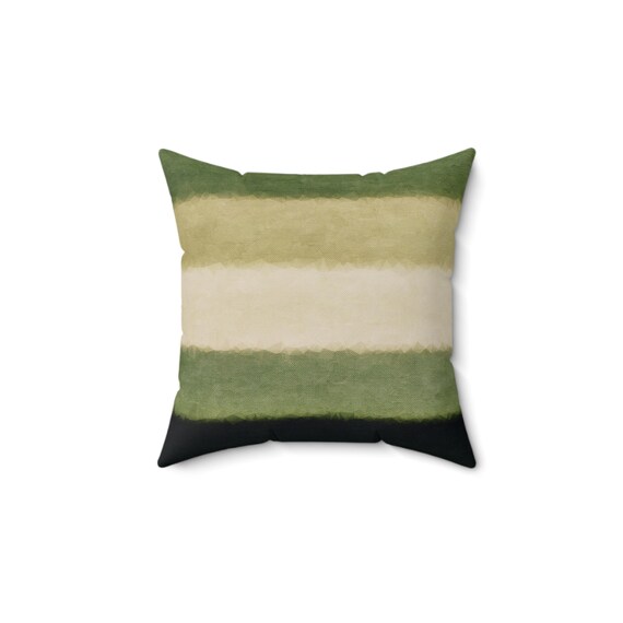 Moss and Stone Throw Pillow