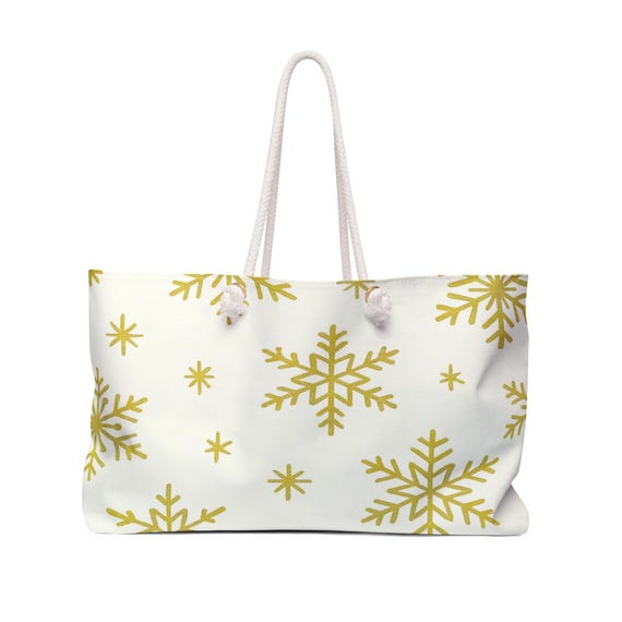 Golden Snowflakes (Cream Edition) - Weekender Bag