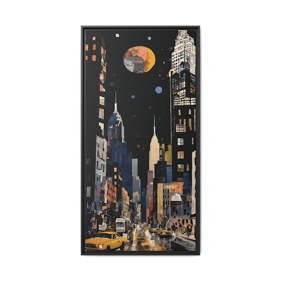 Vertical Jazz, Framed Matte Wall Art