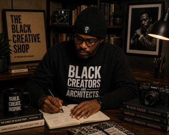 Black Creators Are Architects Typography Sweatshirt | Empowerment, Black History