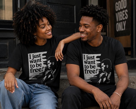 I Just Want to Be Free T-Shirt | Hand-Lettered Quote Tee