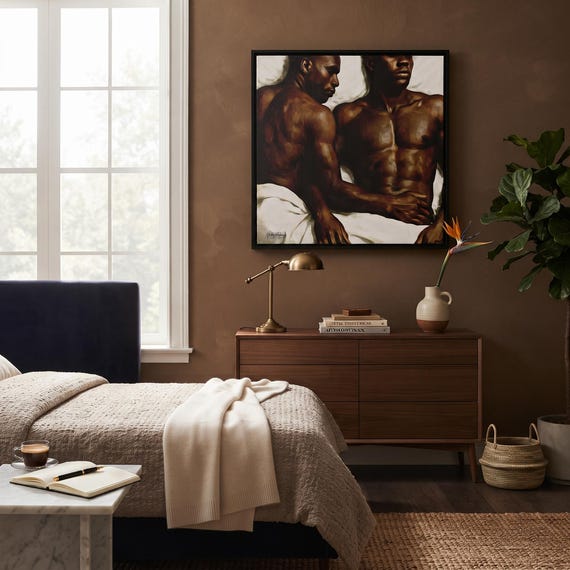 Untitled, Bed Rest - Digital Art on Matte Canvas