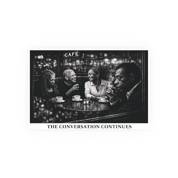 The Conversation Continues -  Retro Poster, African American Art Print