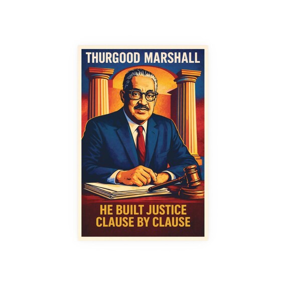 Thurgood Marshall -  Retro Poster, African American Art Print