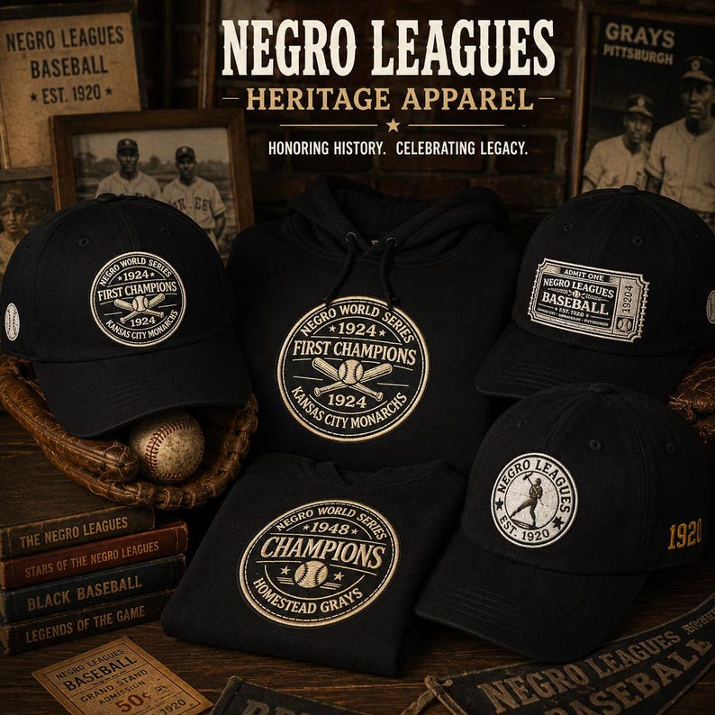 1924 First Champs - Kansas City Monarchs Cap | Gestickte Logo-Mütze Bild 7