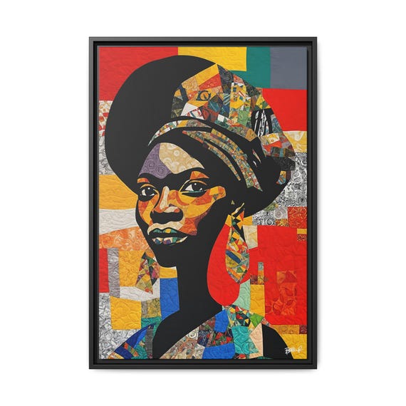 Odetta Pearl, in Patchwork - Digital Art on Matte Canvas
