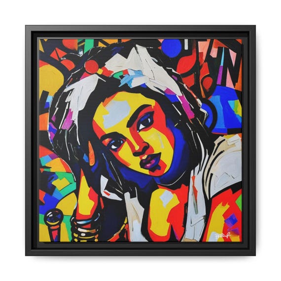 The Dedication to Lauryn Hill - Digital Art on Matte Canvas