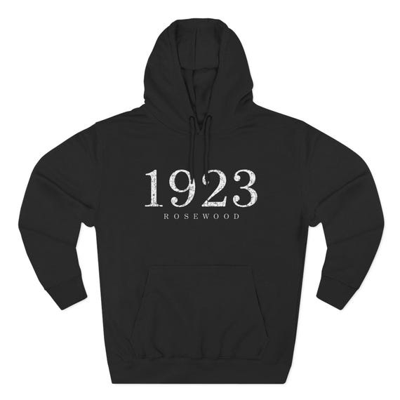 1923 Rosewood Unisex Pullover Hoodie – Warm Cozy Fleece Lined Apparel
