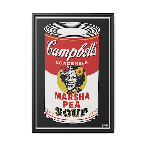 Marsha Pea Soup (Marsha P. Johnson)- Digital Art on Matte Canvas