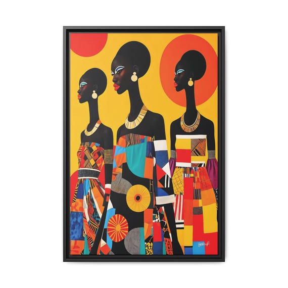 Bold Elegance - Digital Art on Matte Canvas