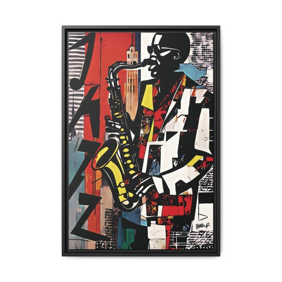 Eddie Pazant, Jazz in Motion - Digital Art on Matte Canvas