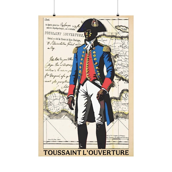 Toussaint L'Ouverture -Digital Art on Matte Vertical Posters