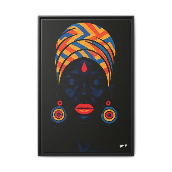 Oba's Daughter - Digital Art on Matte Canvas