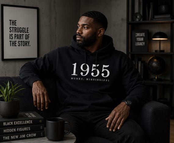 1955, Money, Mississippi -  Unisex Premium Pullover Hoodie
