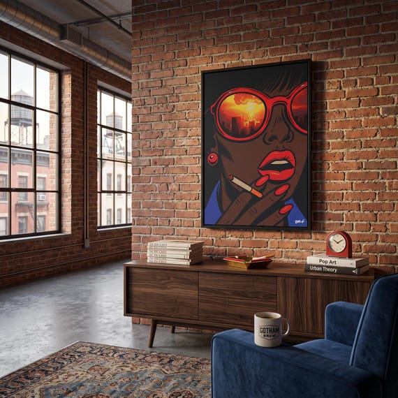 The Last Thing She Saw (Colloquially known as "Oh Shit!") - Digital Art on Matte Canvas