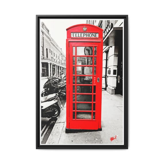 Red Silence, London, 2026 - Digital Photographic Art on Matte Canvas