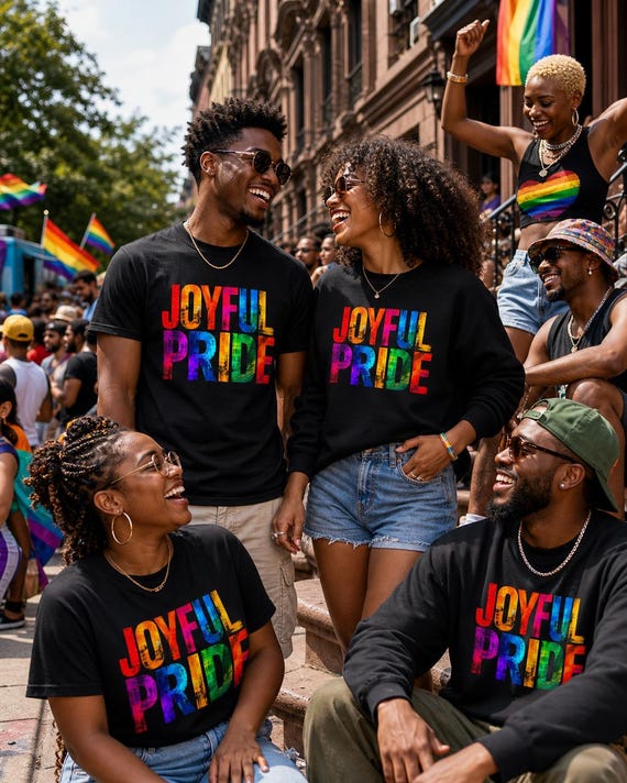 JOYFUL PRIDE Limited Edition - Graphic Print Unisex Heavy Blend™ Crewneck Sweatshirt