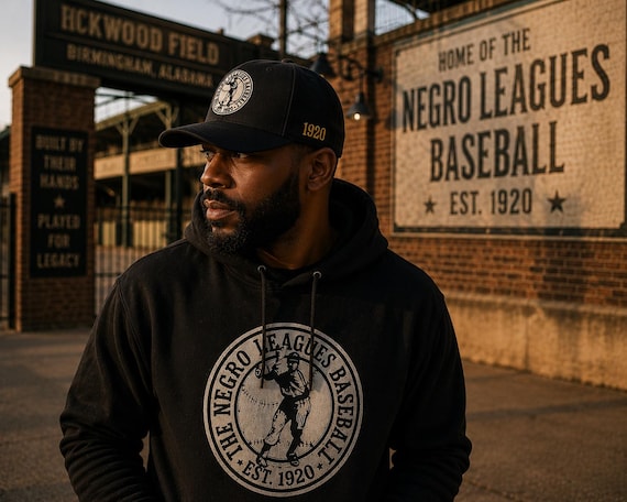 Negro Baseball Leagues Drawstring Hoodie | Negro Leagues Baseball Tribute