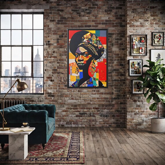 Odetta Pearl, in Patchwork - Digital Art on Matte Canvas