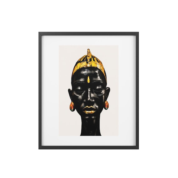 Gold & Obsidian -  Framed poster | Matte