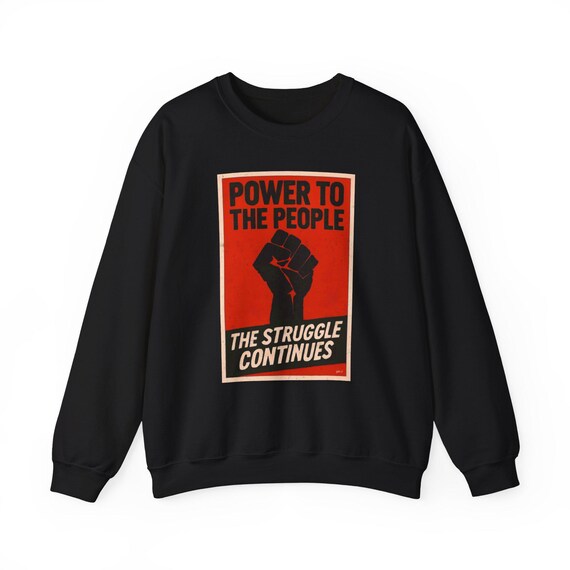 Power to the People - Custom Graphic Print Unisex Heavy Blend™ Crewneck Sweatshirt