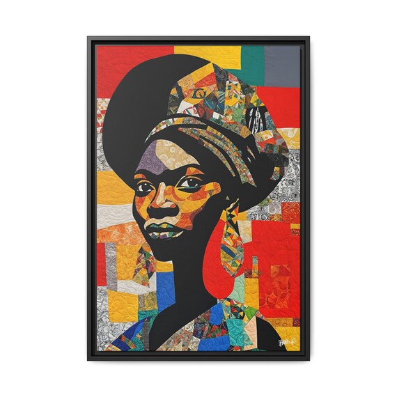 Odetta Pearl, in Patchwork - Digital Art on Matte Canvas