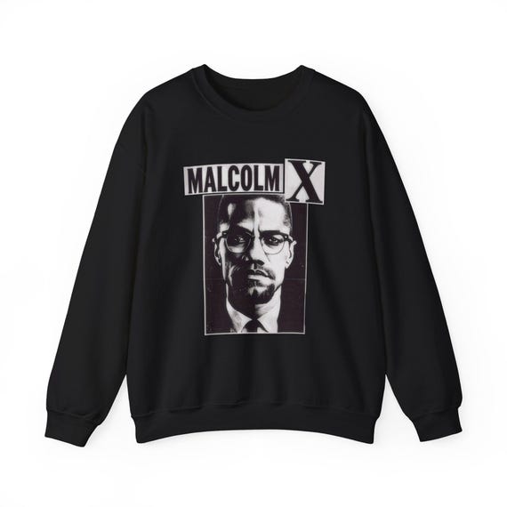 Malcolm X - Graphic Print Unisex Heavy Blend™ Crewneck Sweatshirt