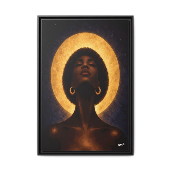 Black Gold of the Sun - Digital Art on Matte Canvas