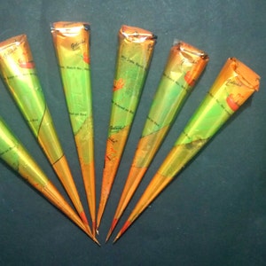6 Reddish Brown Henna Cones + Henna Oil For Darkening Henna Temporary Tattoo Henna Kit DIY