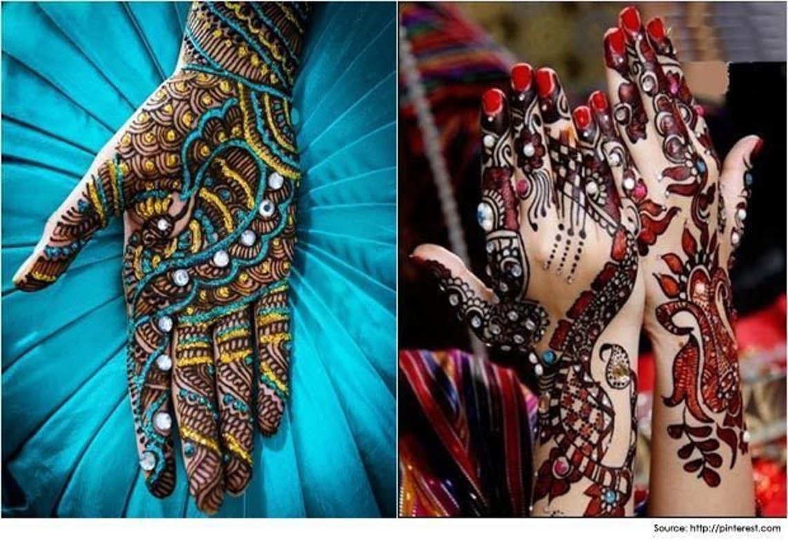 Henna Tubes Multi Color Body Art Temporary DesignTattoo | Etsy